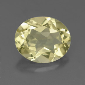 Quarzo naturale giallo da 3,34 ct, taglio ovale, VS