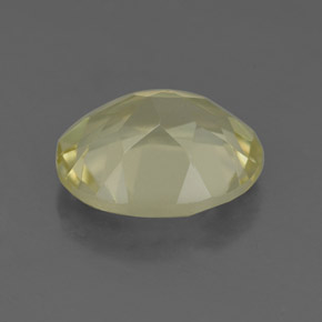 Quarzo naturale giallo da 3,34 ct, taglio ovale, VS