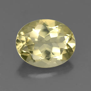 Quarzo naturale giallo da 3,21 ct, taglio ovale, VS