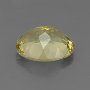 Quarzo naturale giallo da 3,21 ct, taglio ovale, VS
