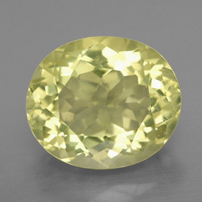 Quarzo naturale giallo da 7,81 ct, taglio ovale, VS-SI