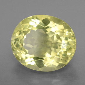 Quarzo naturale giallo da 7,81 ct, taglio ovale, VS-SI