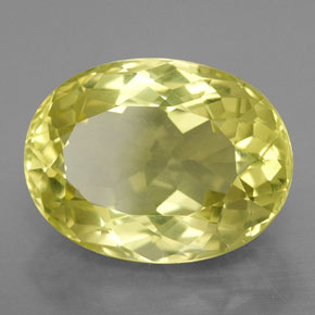 Quarzo naturale giallo da 9,74 ct, taglio ovale, VVS-VS