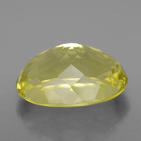 Quarzo naturale giallo da 9,74 ct, taglio ovale, VVS-VS