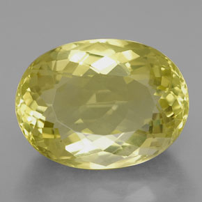 Quarzo naturale giallo da 10,37 ct, taglio ovale, VVS-VS