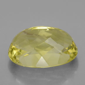 Quarzo naturale giallo da 10,37 ct, taglio ovale, VVS-VS