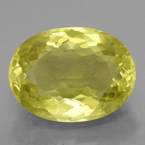 Quarzo naturale giallo da 10,25 ct, taglio ovale, VVS-VS