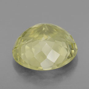 Quarzo naturale giallo da 6,37 ct, taglio rotondo, VVS-VS