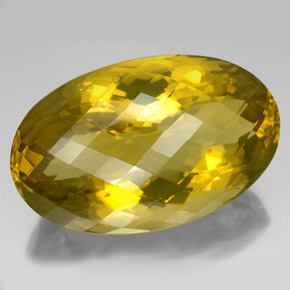 Quarzo Giallo limone naturale da 331.70 ct, Taglio ovale, VVS