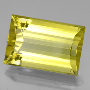 Quarzo naturale giallo da 33,64 ct, baguette, VVS-VS