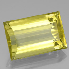 Quarzo naturale giallo da 33,64 ct, baguette, VVS-VS