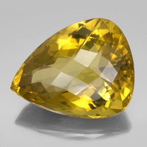 Quarzo naturale giallo da 152,05 ct, taglio a pera, VVS-VS