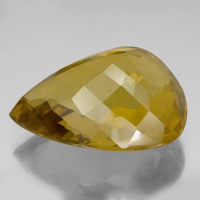 Quarzo naturale giallo da 152,05 ct, taglio a pera, VVS-VS