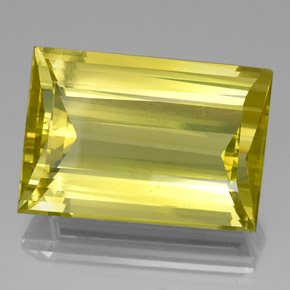 Quarzo naturale giallo da 51,63 ct, baguette, VVS-VS