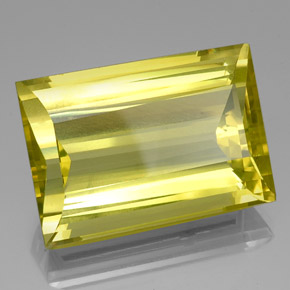 Quarzo naturale giallo da 51,63 ct, baguette, VVS-VS