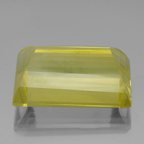 Quarzo naturale giallo da 51,63 ct, baguette, VVS-VS