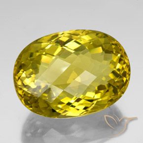 Quarzo Giallo di Digione naturale da 128.50 ct, Ovale, VVS