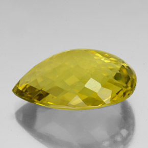 Quarzo naturale giallo da 78,64 ct, taglio a pera, VS