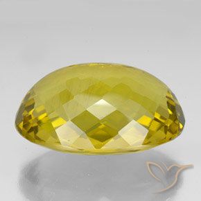 Quarzo Giallo d'autunno naturale da 123.60 ct, Ovale, VVS-VS