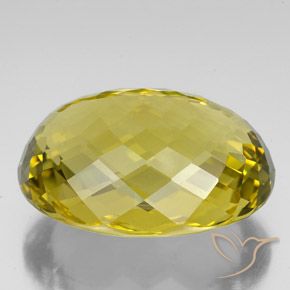 Quarzo Giallo intenso naturale da 123.15 ct, Ovale, IF