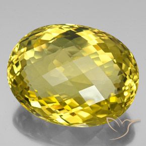 Quarzo Giallo ricco naturale da 100.70 ct, Ovale, VVS