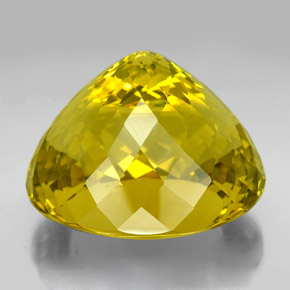 Quarzo naturale giallo da 320,20 ct, taglio ovale, VVS