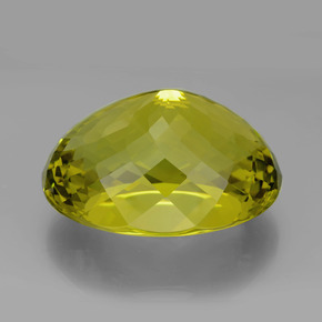 Quarzo naturale giallo da 199,65 ct, taglio ovale, VVS