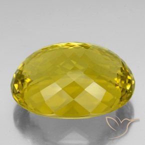 Quarzo Giallo medio-scuro naturale da 122.85 ct, Ovale, VVS