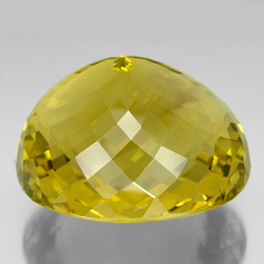 Quarzo naturale giallo da 347,80 ct, taglio ovale, VVS