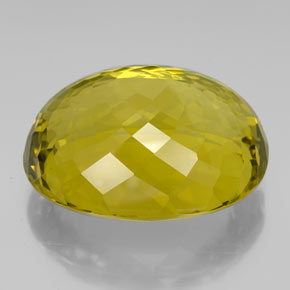 Quarzo naturale giallo da 159,05 ct, taglio ovale, VVS-VS