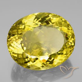 Quarzo Giallo ricco naturale da 152.35 ct, Ovale, VVS