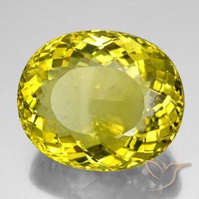 Quarzo Giallo Ananas naturale da 171.65 ct, Ovale, VVS-VS