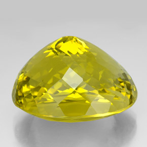 Quarzo naturale giallo da 175,75 ct, taglio ovale, VVS