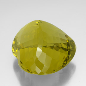 Quarzo Giallo limone naturale da 127.15 ct, A forma di cuore, VVS