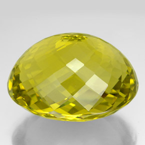 Quarzo naturale giallo da 210,55 ct, taglio ovale, VVS
