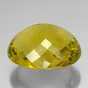Quarzo naturale giallo da 142,90 ct, taglio ovale, IF