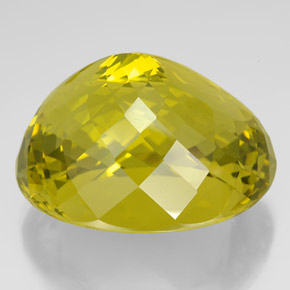 Quarzo naturale giallo da 266,25 ct, taglio ovale, VVS