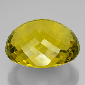 Quarzo naturale giallo da 195,30 ct, taglio ovale, VVS