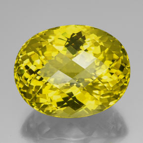 Quarzo naturale giallo da 94,25 ct, taglio ovale, IF