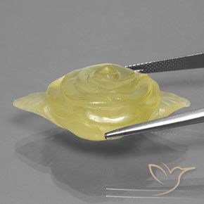 Quarzo Giallo chiaro naturale da 42.99 ct, Taglio a fantasia, Trasparente/Traslucido