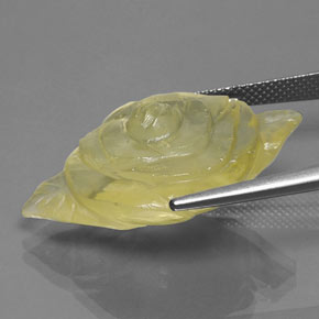 Quarzo naturale giallo da 28,30 ct, trasparente, trasparente/traslucido