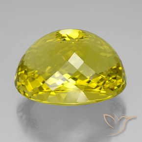 Quarzo Giallo vivido naturale da 117.35 ct, Ovale, VVS