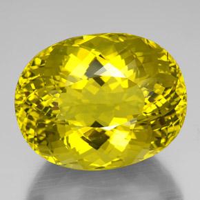 Quarzo naturale giallo da 138,15 ct, taglio ovale, VVS