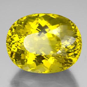 Quarzo naturale giallo da 138,15 ct, taglio ovale, VVS