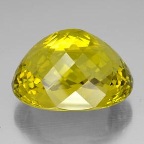 Quarzo naturale giallo da 138,15 ct, taglio ovale, VVS