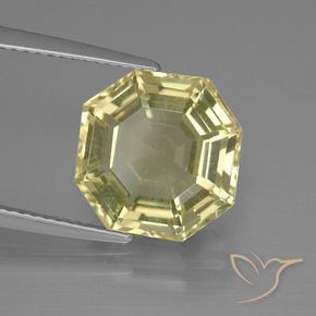 Quarzo Laguna Gialla naturale da 5.60 ct, Ottagonale / Taglio smeraldo, VVS-VS