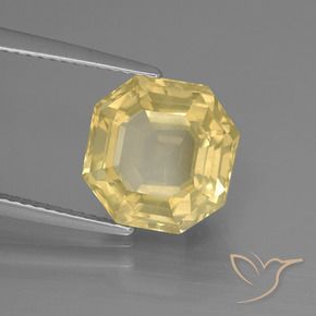 Quarzo Giallo caldo naturale da 5.31 ct, Ottagonale / Taglio smeraldo, VS