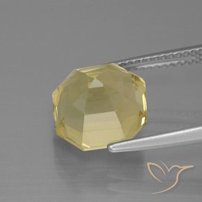 Quarzo Giallo caldo naturale da 5.31 ct, Ottagonale / Taglio smeraldo, VS