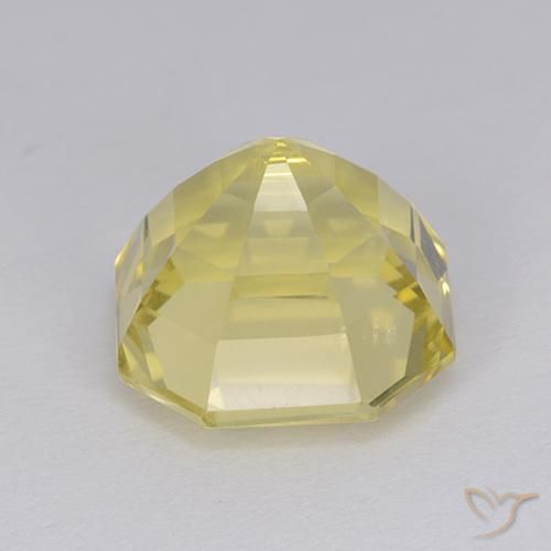 Quarzo Giallo chiaro naturale da 6.06 ct, Ottagonale / Taglio smeraldo, VS