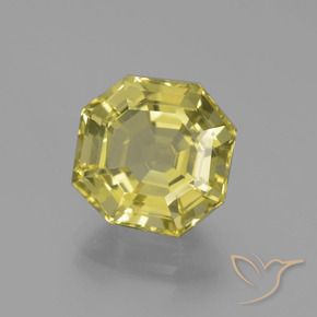 Quarzo Giallo medio naturale da 6.22 ct, Ottagonale / Taglio smeraldo, VS